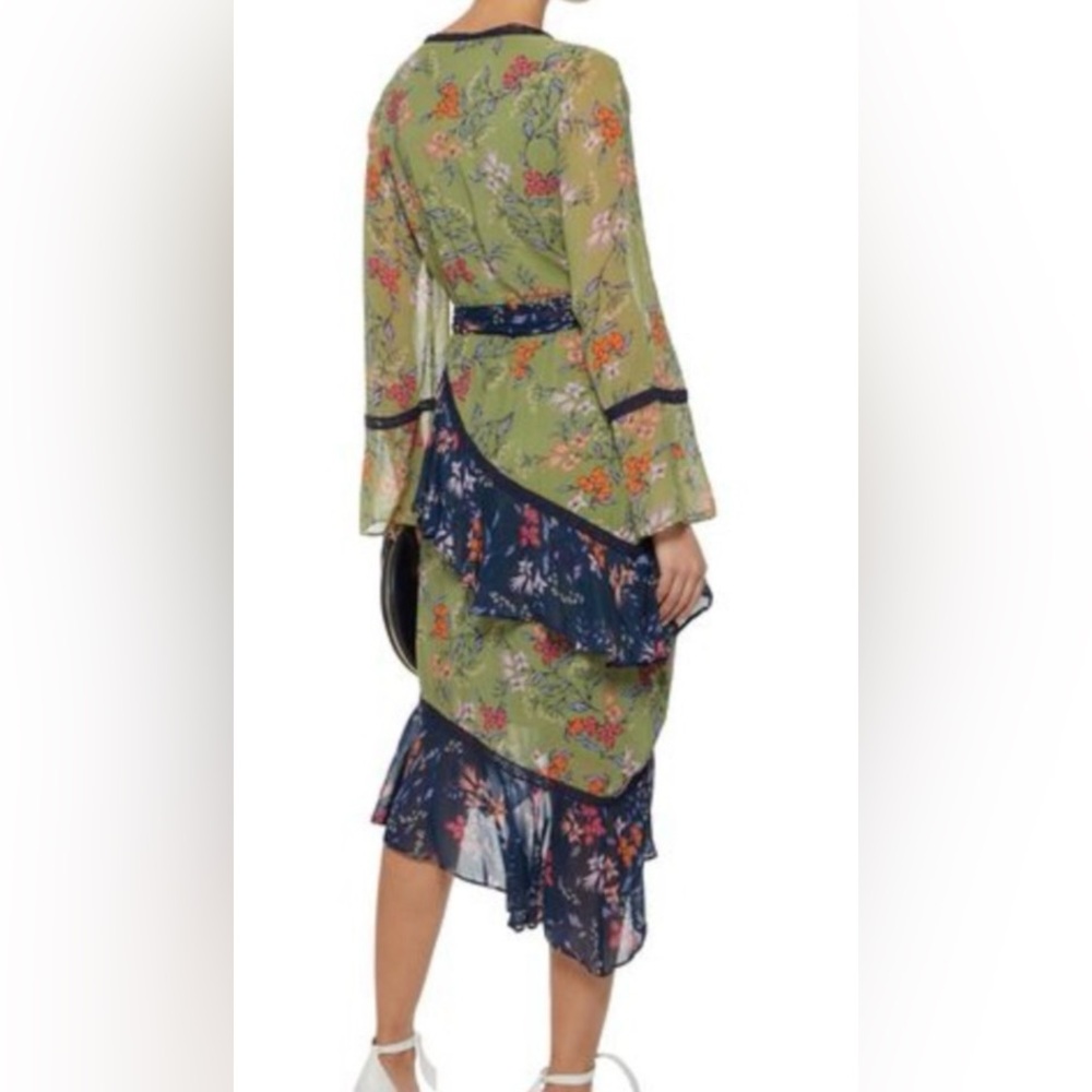 Anthropologie Love Sam tiered wrap dress small - Picture 4 of 13